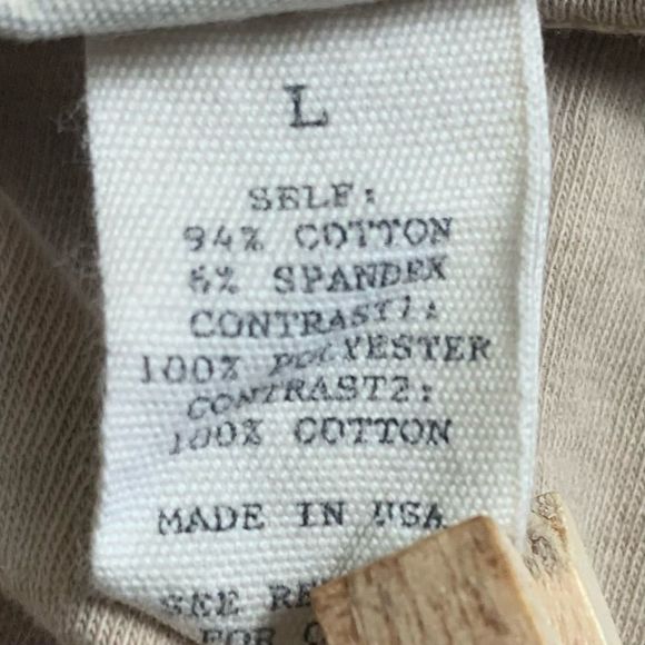 BKE women’s Sz large tan scoop neck cotton stretchy long sleeve tee shirt - Picture 8 of 13